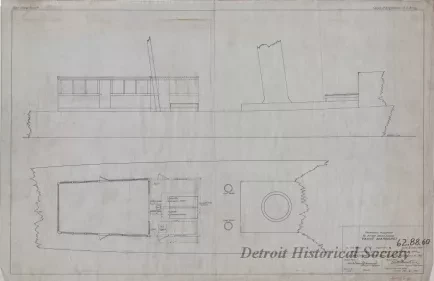 Drawing, Technical - Proposed Addition to After Deck House,
Yacht Margaret