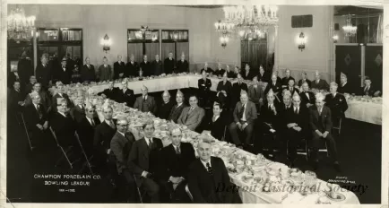 Print, Photographic - Champion Porcelain Co. Bowling League 1931-1932