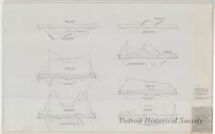 Drawing, Technical - Structural Survey and Study - Pittsburgh Steamship Fleet; 
Previously Available Stress Diagrams