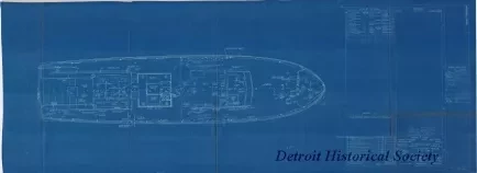 Blueprint - 63 Ft. Aircraft Rescue Boat - Mark 3, 
Deck Fittings Locations