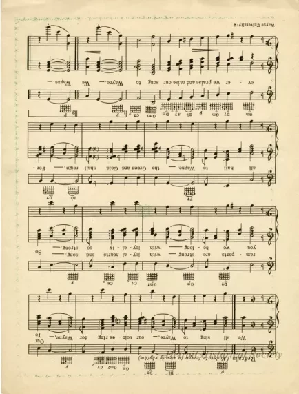 Music, Sheet - Wayne University