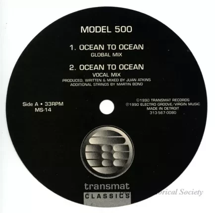 Label - Model 500, 
Ocean to Ocean