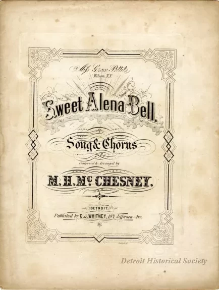Music, Sheet - Sweet Alena Bell, Song and Chorus