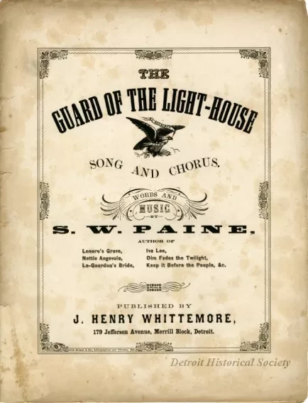 Music, Sheet - The Guard of the Light-House, Song and Chorus