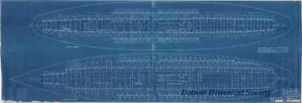Blueprint - General Arrangement of Sprinkler System,
Gallery & Upper Decks