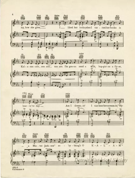 Music, Sheet - I've Got a Gal in Kalamazoo