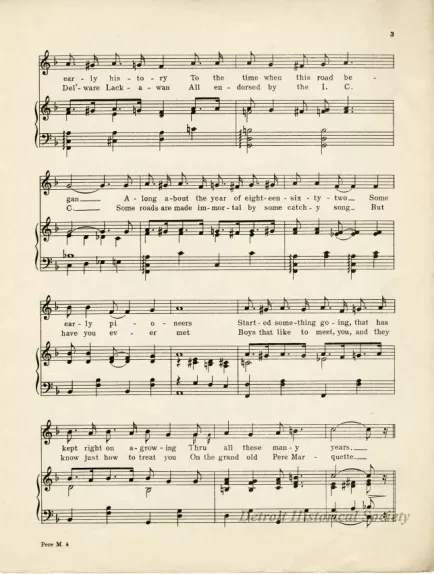 Music, Sheet - Pere Marquette
