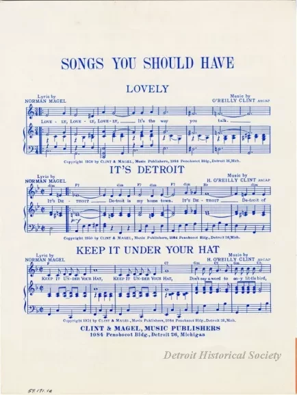 Music, Sheet - It's Detroit