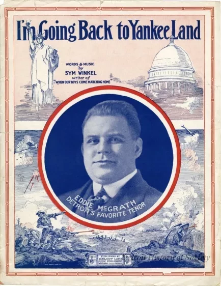 Music, Sheet - I'm Going Back to Yankee Land