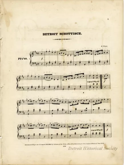 Music, Sheet - The Detroit Schottisch