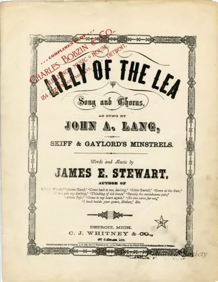 Music, Sheet - Lilly of the Lea