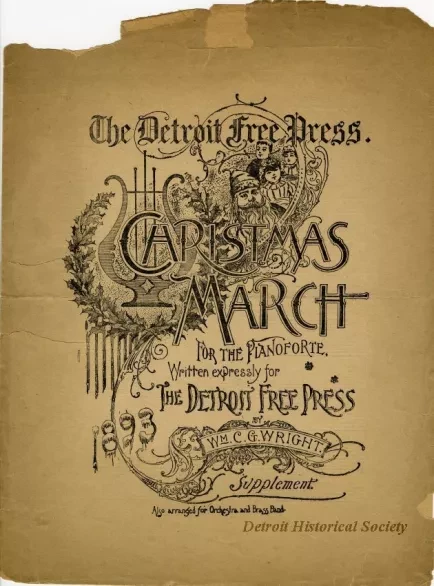 Music, Sheet - The Detroit Free Press Christmas March