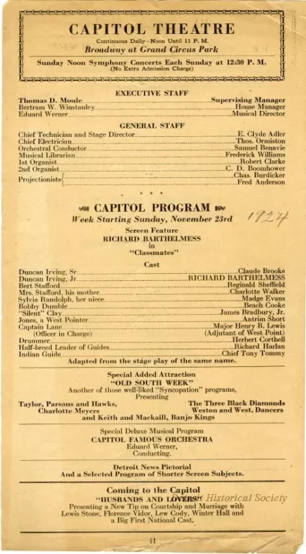Program, Theater