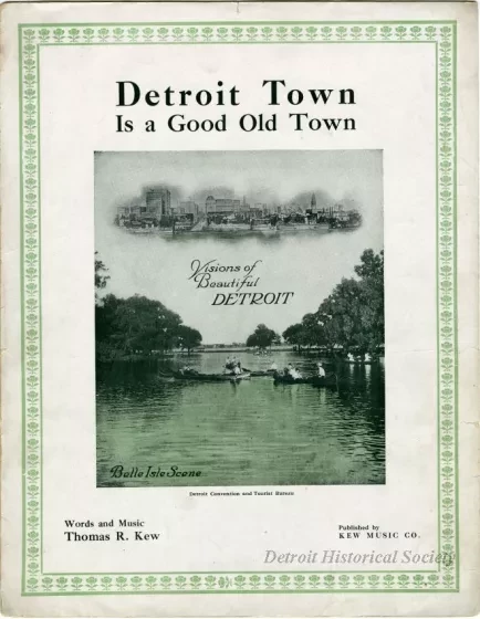 Music, Sheet - Detroit Town is a Good Old Town