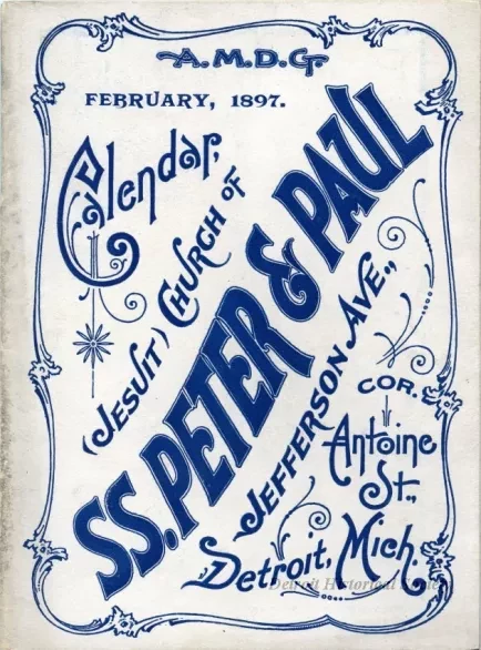 Bulletin - SS. Peter and Paul's (Jesuit) Church Calendar and Parish Society Bulletin, Vol. 8, No. 2