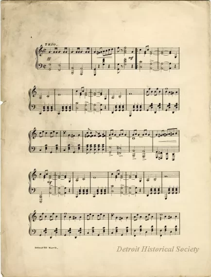 Music, Sheet - Detroit '99