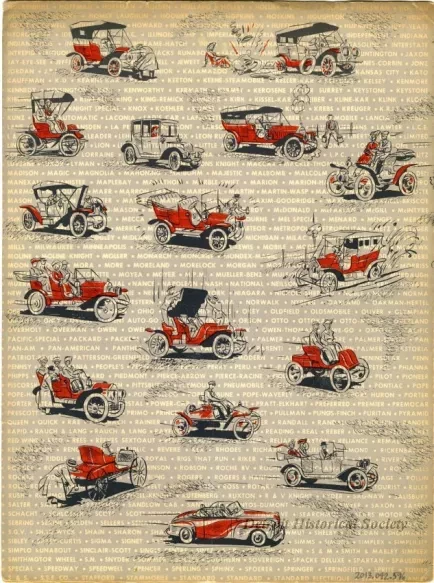 Menu - Auto Biography of the Horseless Carriage,
Hotel Fort Shelby