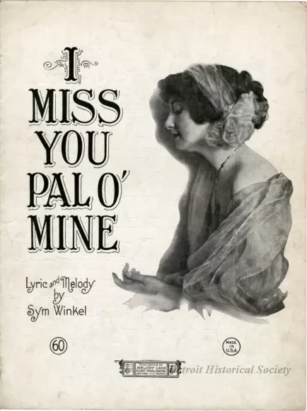Music, Sheet - I Miss You, Pal of Mine