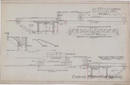 Drawing, Technical - East Sallyport to Fort,
Fort Wayne, Detroit, Mich.