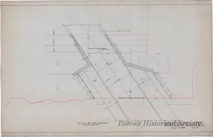 Drawing, Technical - East Sallyport to Fort,
Fort Wayne, Detroit, Mich.