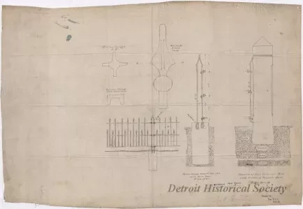 Drawing, Architectural - Jefferson Ave. Fence
[Fort Wayne]