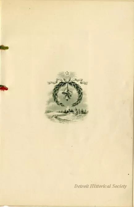 Menu - A Bright and Happy Christmas to you and Good Luck
Hotel Wayne 
Detroit, Mich.
J. R. Hayes, prop.