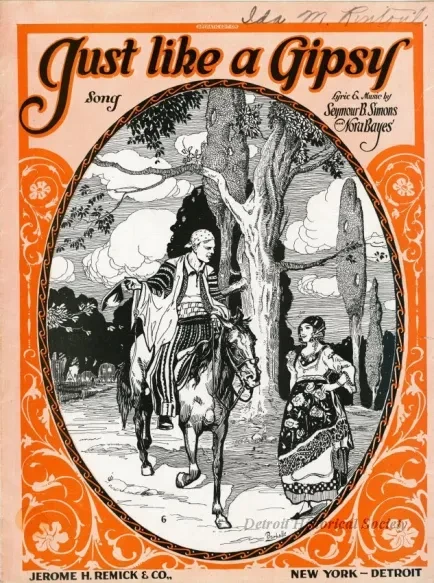 Music, Sheet - Just Like a Gipsy