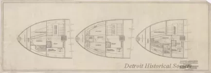 Drawing, Technical - Alternate Arrangements,
Galley and Crew Quarters, Fisher 58