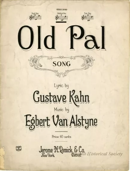 Music, Sheet - Old Pal