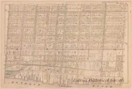 Map - Part of Wards 5, 7, 9 & 11
[Atlas of the City of Detroit and Suburbs]