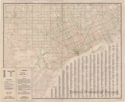Map - DSR Transportation Guide of 1947