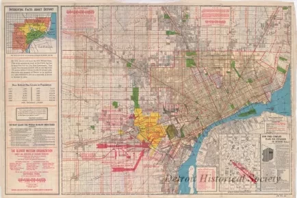 Map - Federal Lithograph Company
[Map of Detroit and Eastern Wayne County]