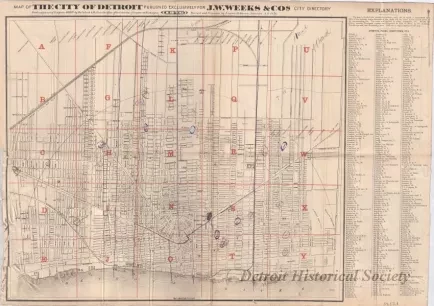 Map - Map of the City of Detroit