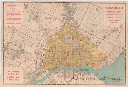 Map - Topping-Sanders Company
[Map of Detroit and Eastern Wayne County]