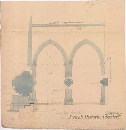 Drawing, Architectural - Sheet Q
[Trinity Episcopal Church]