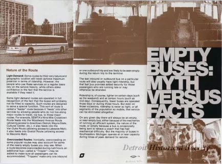 Brochure - Empty Buses: Myth Versus Facts
