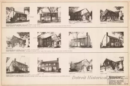 Blueprint - Garrison Buildings [Nos. 105, 106, 107],
Historic Fort Wayne Restoration Project