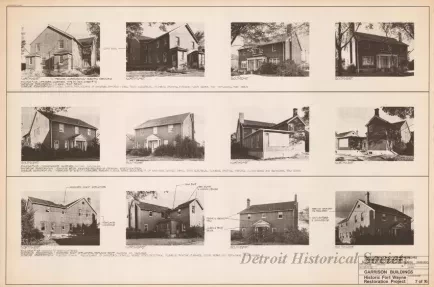 Blueprint - Garrison Buildings [Nos. 108, 109, 110],
Historic Fort Wayne Restoration Project