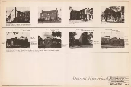 Blueprint - Garrison Buildings [Nos. 111 and 209],
Historic Fort Wayne Restoration Project