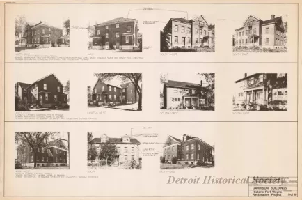 Blueprint - Garrison Buildings [Nos. 112, 114, 117],
Historic Fort Wayne Restoration Project