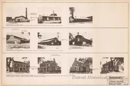 Blueprint - Garrison Buildings [Nos. 201, 219, 222],
Historic Fort Wayne Restoration Project