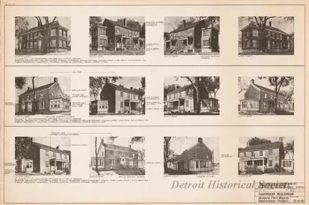 Blueprint - Garrison Buildings [Nos. 210, 211, 212],
Historic Fort Wayne Restoration Project