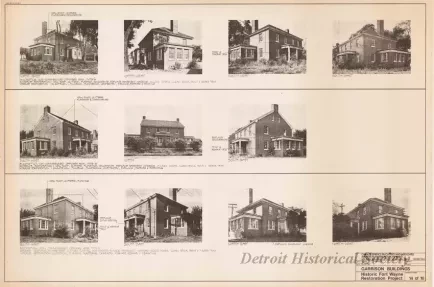 Blueprint - Garrison Buildings [Nos. 216, 217, 218],
Historic Fort Wayne Restoration Project