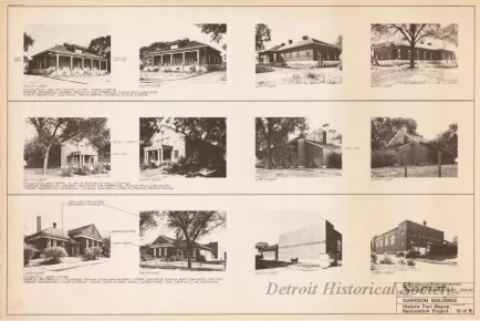 Blueprint - Garrison Buildings [Nos. 302, 303, 312],
Historic Fort Wayne Restoration Project