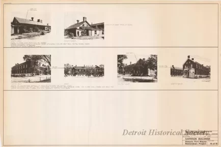 Blueprint - Garrison Buildings [Nos. 313 and 314],
Historic Fort Wayne Restoration Project