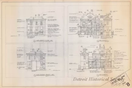 Blueprint - Historic Fort Wayne,
Post Hospital Restoration