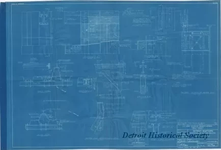 Blueprint - Detroit Boat Yard - 
Modification of Existing Facilities; 
Sections and Details
