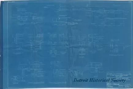 Blueprint - Detroit Boat Yard - 
Modification of Existing Facilities; 
Profile and Details