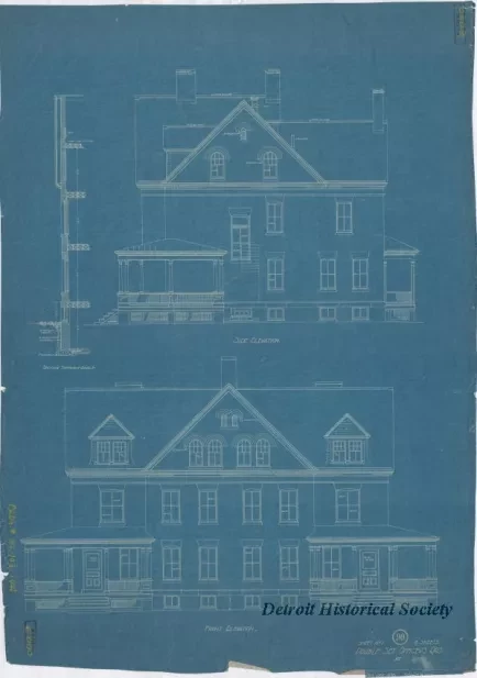 Blueprint - Double Set Officer's Qrs.
[Building Nos. 102, 103, 104]
