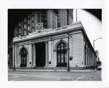 Print, Photographic - Manufacturers National Bank, Fort & Shelby, Det. Mich.